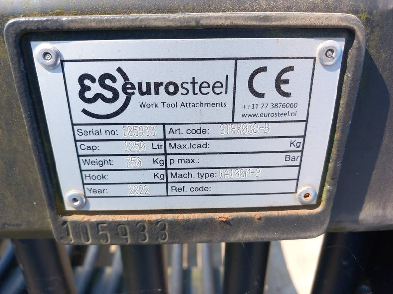 Eurosteel Puinriek WA100 - Gầu cho Máy móc xây dựng: hình 4 Eurosteel Puinriek WA100 - Gầu cho Máy móc xây dựng: hình 4