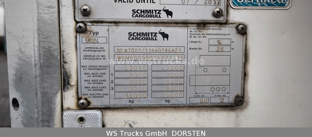 Schmitz Cargobull SKO 24 Kühlauflieger | Rohrbahn Vector 1850Mt - Sơ mi rơ moóc hộp kín: hình 5 Schmitz Cargobull SKO 24 Kühlauflieger | Rohrbahn Vector 1850Mt - Sơ mi rơ moóc hộp kín: hình 5