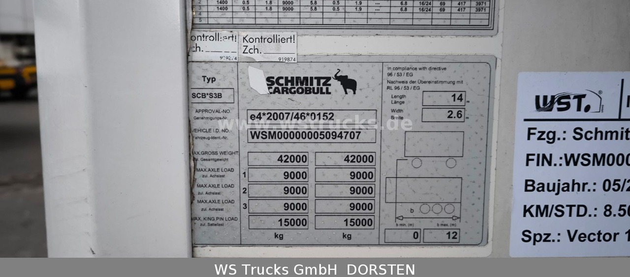 Schmitz Cargobull SKO 24 Kühlauflieger Vector 1550 Strom/Diesel - Sơ mi rơ moóc đông lạnh: hình 5 Schmitz Cargobull SKO 24 Kühlauflieger Vector 1550 Strom/Diesel - Sơ mi rơ moóc đông lạnh: hình 5