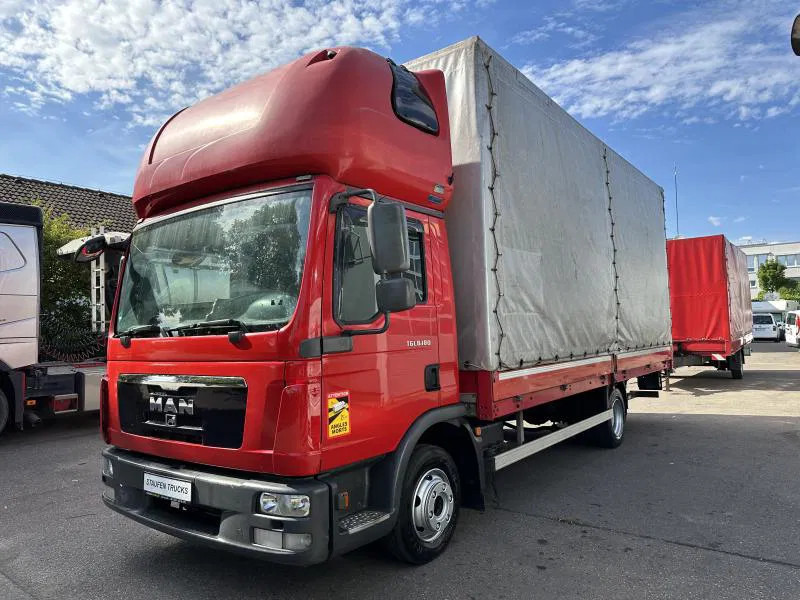MAN TGL 8.180 FBL Plane langes Haus Topsleeper Klima - Xe van thùng mui bạt: hình 1 MAN TGL 8.180 FBL Plane langes Haus Topsleeper Klima - Xe van thùng mui bạt: hình 1