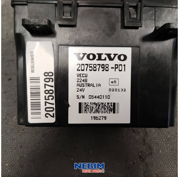 Volvo Volvo - 20758798 - Regeleenheid VECU - Phụ tùng cho Xe tải: hình 4 Volvo Volvo - 20758798 - Regeleenheid VECU - Phụ tùng cho Xe tải: hình 4
