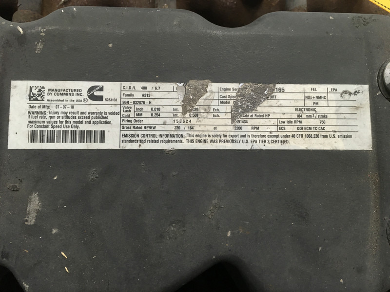 Máy móc xây dựng Cummins QSB6.7 CPL8466 COMMONRAIL FOR PARTS: hình 6