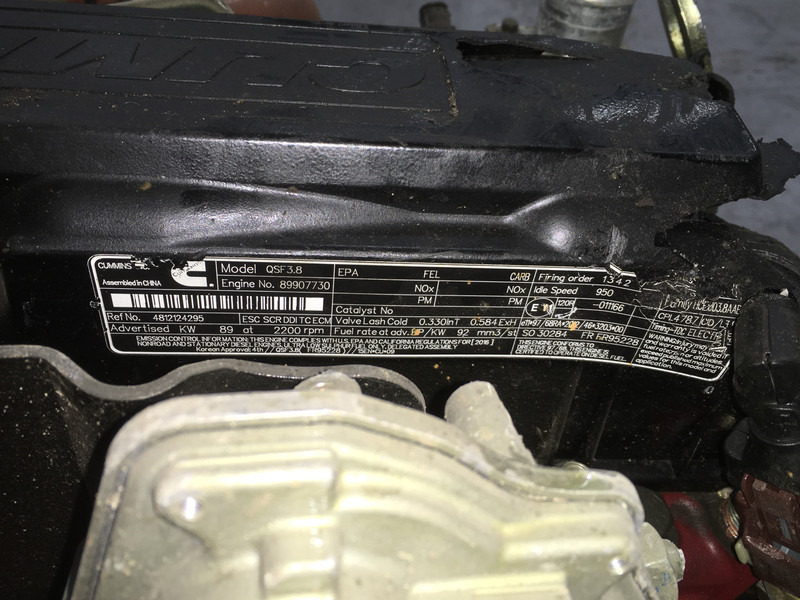 Máy móc xây dựng Cummins QSF3.8 CPL4787 FOR PARTS: hình 6