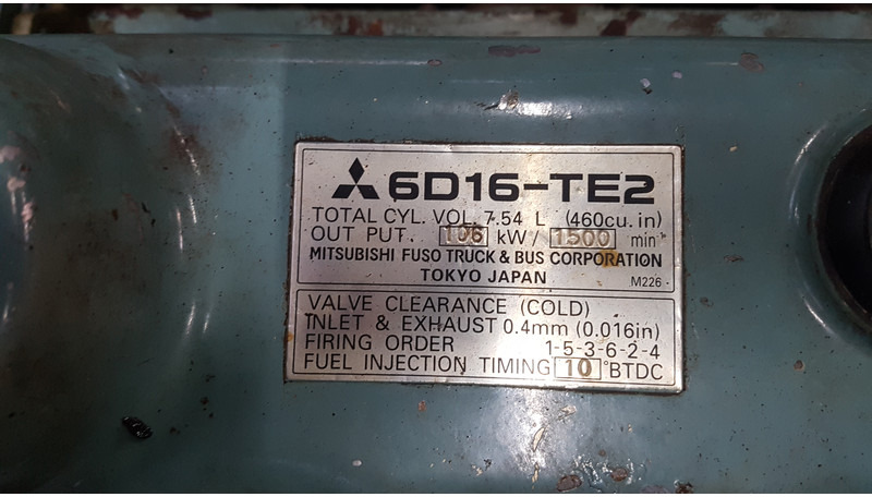 Mitsubishi 6D16-TE2 USED - Máy móc xây dựng: hình 5 Mitsubishi 6D16-TE2 USED - Máy móc xây dựng: hình 5