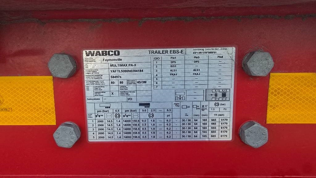 Faymonville Multimax, Multi Z5HWAA, PA-X - Sơ mi rơ moóc thùng thấp: hình 5 Faymonville Multimax, Multi Z5HWAA, PA-X - Sơ mi rơ moóc thùng thấp: hình 5