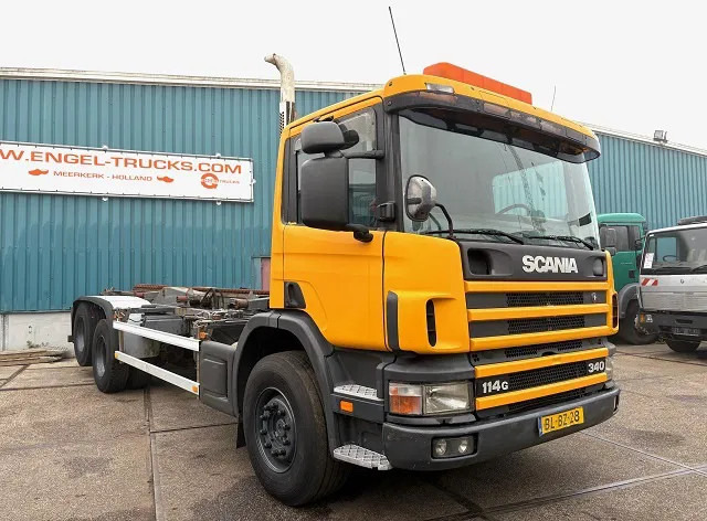 Scania P114-340 6x2 WITH MULTILIFT CONTAINERSYSTEM ONLY 80.500 KM!! ORIGINAL (10 TIRES / FULL STEEL SUSPENSION / 12 GEARS MANUAL GEARBO - Xe chở container/ Xe tải hoán đổi thân: hình 2 Scania P114-340 6x2 WITH MULTILIFT CONTAINERSYSTEM ONLY 80.500 KM!! ORIGINAL (10 TIRES / FULL STEEL SUSPENSION / 12 GEARS MANUAL GEARBO - Xe chở container/ Xe tải hoán đổi thân: hình 2