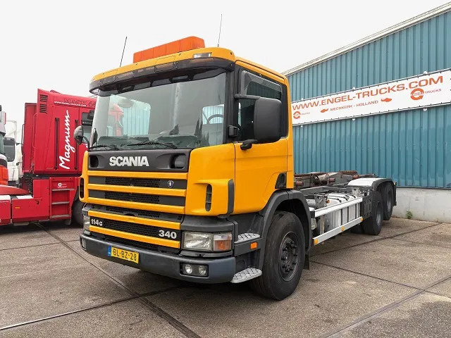 Scania P114-340 6x2 WITH MULTILIFT CONTAINERSYSTEM ONLY 80.500 KM!! ORIGINAL (10 TIRES / FULL STEEL SUSPENSION / 12 GEARS MANUAL GEARBO - Xe chở container/ Xe tải hoán đổi thân: hình 1 Scania P114-340 6x2 WITH MULTILIFT CONTAINERSYSTEM ONLY 80.500 KM!! ORIGINAL (10 TIRES / FULL STEEL SUSPENSION / 12 GEARS MANUAL GEARBO - Xe chở container/ Xe tải hoán đổi thân: hình 1