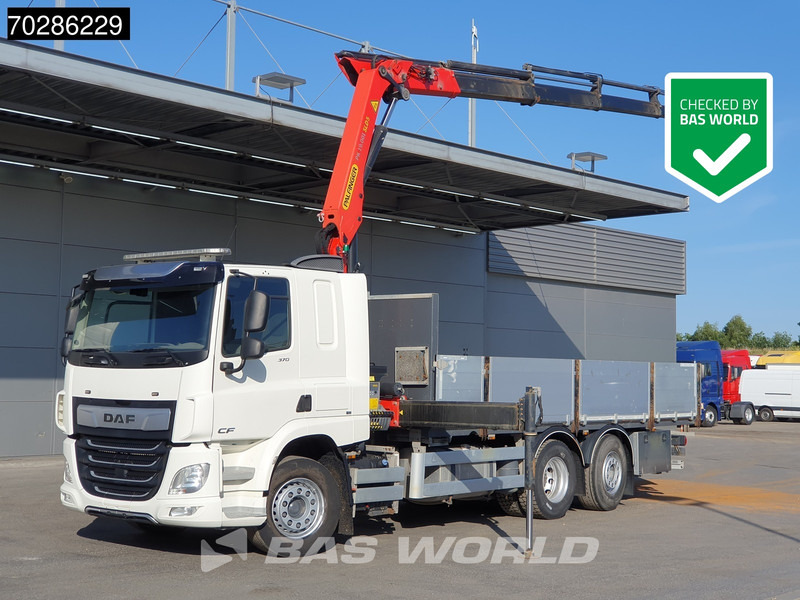 DAF CF 370 CF 6X2 Palfinger PK19.001 SLD D Kran Crane ACC Lift+lenkasche Euro 6 - Xe tải thùng lửng/ Phẳng, Xe cẩu tự hành: hình 1 DAF CF 370 CF 6X2 Palfinger PK19.001 SLD D Kran Crane ACC Lift+lenkasche Euro 6 - Xe tải thùng lửng/ Phẳng, Xe cẩu tự hành: hình 1