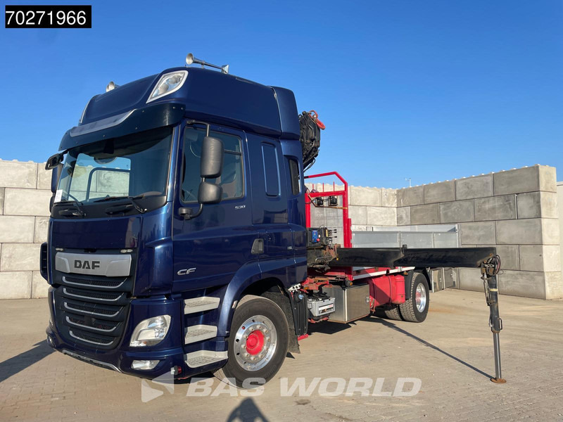 Xe tải thùng lửng/ Phẳng, Xe cẩu tự hành DAF CF 530 4X2 HMF 1820-RC Kran Crane Retarder Space cab Euro 6: hình 13