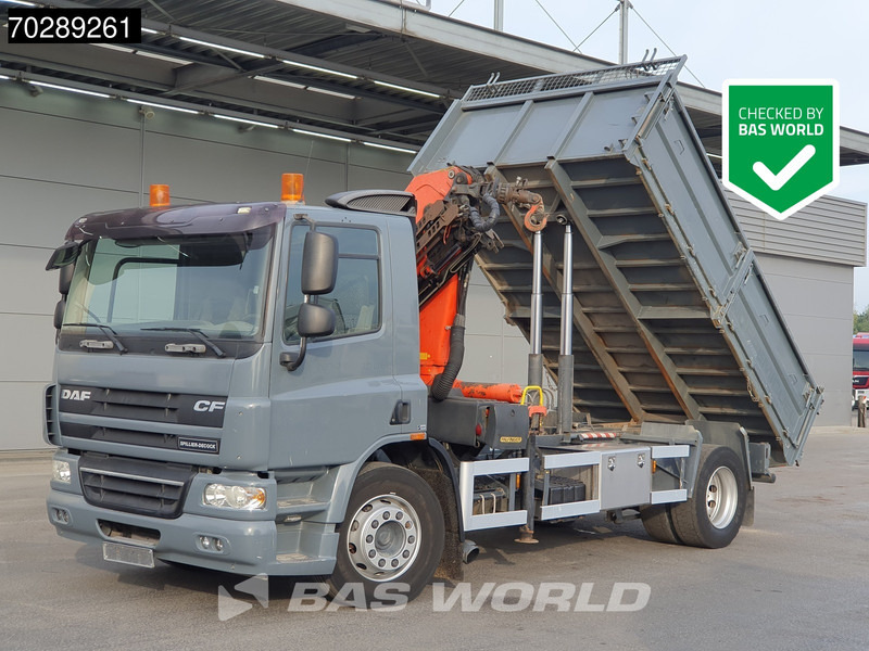 DAF CF75.250 FA75 4X2 Palfinger PK11000 Crane 8m3 tipper Manual Euro 4 - Xe ben, Xe cẩu tự hành: hình 1 DAF CF75.250 FA75 4X2 Palfinger PK11000 Crane 8m3 tipper Manual Euro 4 - Xe ben, Xe cẩu tự hành: hình 1