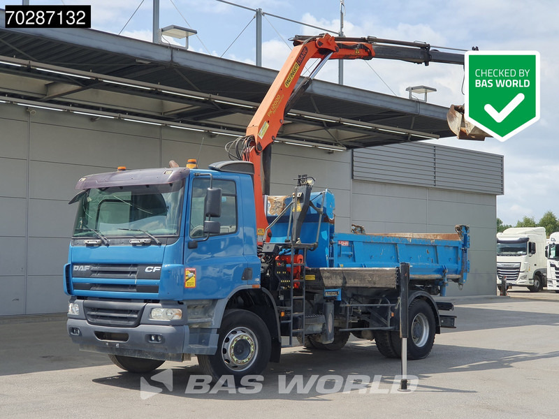 DAF CF75.310 4X2 Palfinger PK12000 Kran Crane 7m3 tipper Big-Axle Steelsuspension Euro 3 - Xe ben, Xe cẩu tự hành: hình 1 DAF CF75.310 4X2 Palfinger PK12000 Kran Crane 7m3 tipper Big-Axle Steelsuspension Euro 3 - Xe ben, Xe cẩu tự hành: hình 1