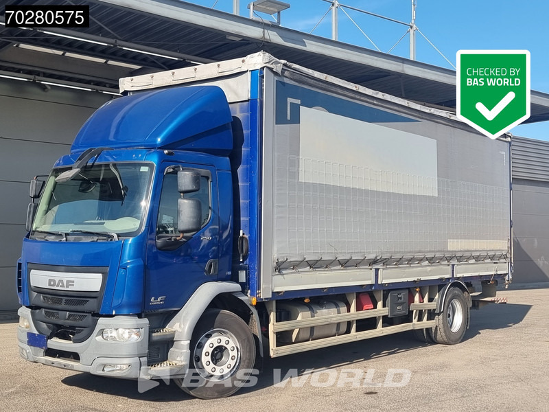DAF LF 250 4X2 19tonner Automatic Anti Vandalismus Plane Ladebordwand Euro 6 - Xe tải thùng mui bạt: hình 1 DAF LF 250 4X2 19tonner Automatic Anti Vandalismus Plane Ladebordwand Euro 6 - Xe tải thùng mui bạt: hình 1