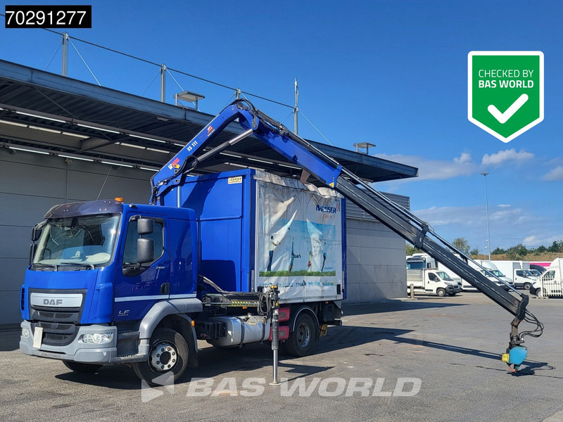 DAF LF 260 LF 4X2 HIAB 111 B-2 Hiduo Crane Kran Remote control Tailgate Automatic ACC Euro 6 - Xe tải thùng lửng/ Phẳng, Xe cẩu tự hành: hình 1 DAF LF 260 LF 4X2 HIAB 111 B-2 Hiduo Crane Kran Remote control Tailgate Automatic ACC Euro 6 - Xe tải thùng lửng/ Phẳng, Xe cẩu tự hành: hình 1