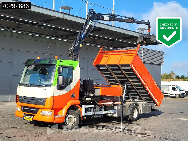 DAF LF45.210 LF 4X2 MKG HLK 66 Crane Kran 5m3 tipper Manual Euro 5 - Xe ben, Xe cẩu tự hành: hình 1 DAF LF45.210 LF 4X2 MKG HLK 66 Crane Kran 5m3 tipper Manual Euro 5 - Xe ben, Xe cẩu tự hành: hình 1