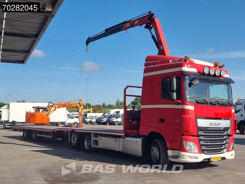 DAF XF 440 6X2 NL-Truck Transporter HMF 900-K2 Kran Winch Lift-Lenkachse Euro 6 - Xe tải thùng lửng/ Phẳng, Xe cẩu tự hành: hình 5 DAF XF 440 6X2 NL-Truck Transporter HMF 900-K2 Kran Winch Lift-Lenkachse Euro 6 - Xe tải thùng lửng/ Phẳng, Xe cẩu tự hành: hình 5