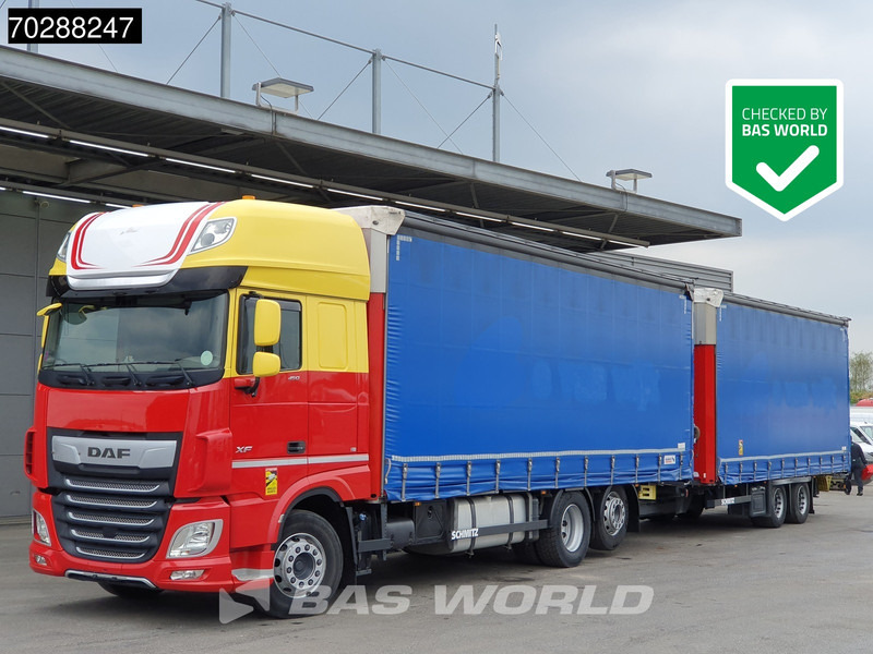 DAF XF 450 6X2 Combi Lift Axle ACC Euro 6 - Xe tải thùng mui bạt: hình 1 DAF XF 450 6X2 Combi Lift Axle ACC Euro 6 - Xe tải thùng mui bạt: hình 1