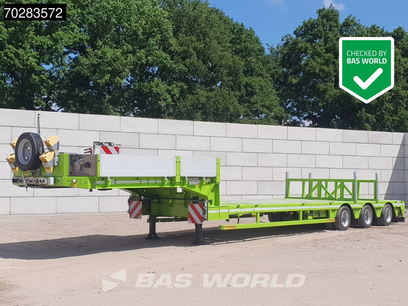 Faymonville F-S43-1AAF 3 axles Extendable Twistlocks 3x Hydraulic Steering Galvanised - Sơ mi rơ moóc thùng thấp: hình 1 Faymonville F-S43-1AAF 3 axles Extendable Twistlocks 3x Hydraulic Steering Galvanised - Sơ mi rơ moóc thùng thấp: hình 1