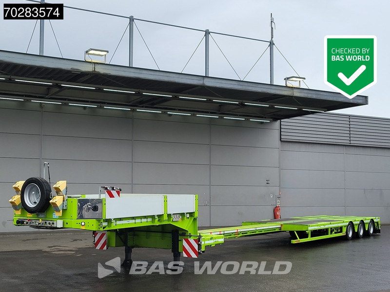 Faymonville F-S43-1AAF 3 axles Extendable Twistlocks 3x Hydraulic Steering Galvanised - Sơ mi rơ moóc thùng thấp: hình 1 Faymonville F-S43-1AAF 3 axles Extendable Twistlocks 3x Hydraulic Steering Galvanised - Sơ mi rơ moóc thùng thấp: hình 1