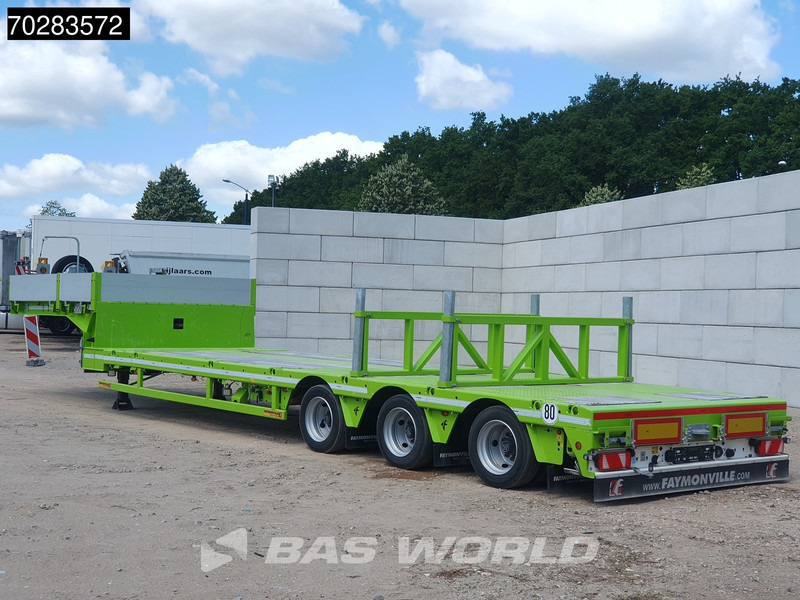 Faymonville F-S43-1AAF 3 axles Extendable Twistlocks 3x Hydraulic Steering Galvanised - Sơ mi rơ moóc thùng thấp: hình 2 Faymonville F-S43-1AAF 3 axles Extendable Twistlocks 3x Hydraulic Steering Galvanised - Sơ mi rơ moóc thùng thấp: hình 2
