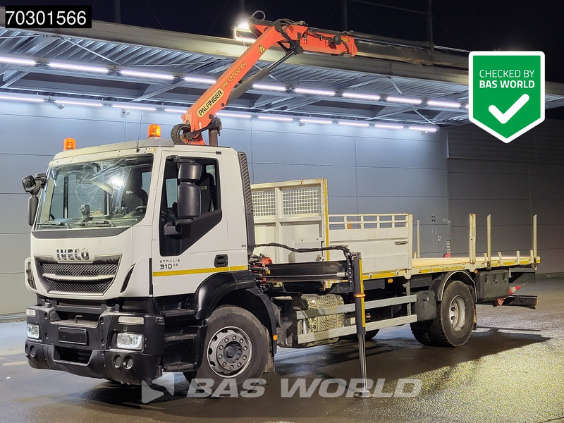 Iveco Stralis 310 4X2 Palfinger PK 12002 EH Kran Crane Steelsuspension Automatic Euro 6 - Xe tải thùng lửng/ Phẳng, Xe cẩu tự hành: hình 1 Iveco Stralis 310 4X2 Palfinger PK 12002 EH Kran Crane Steelsuspension Automatic Euro 6 - Xe tải thùng lửng/ Phẳng, Xe cẩu tự hành: hình 1