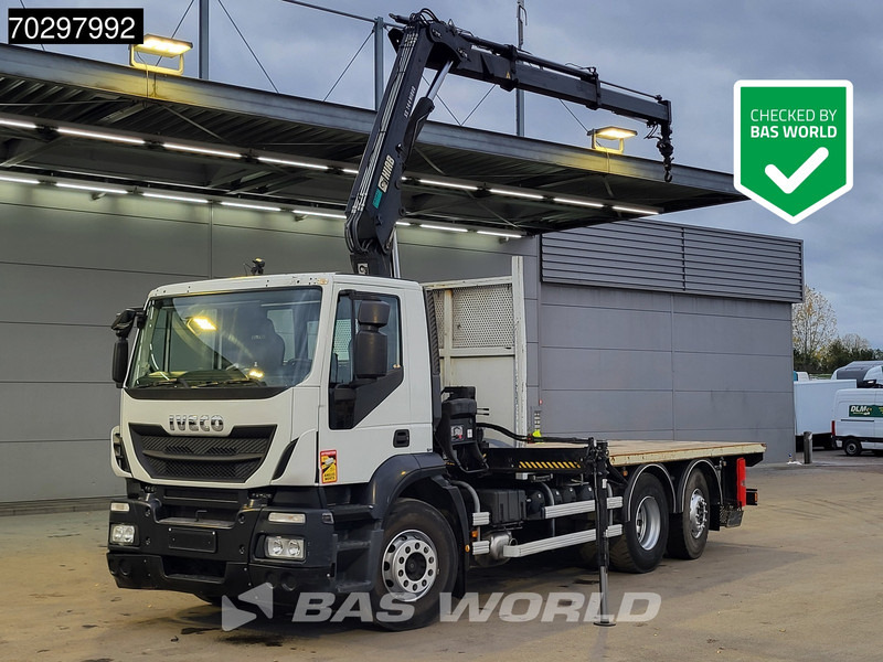 Iveco Stralis 310 Stralis 6X2 HIAB 144 BS-2 Crane Kran Lift+Steering-Axle Manual Euro 5 - Xe tải thùng lửng/ Phẳng, Xe cẩu tự hành: hình 1 Iveco Stralis 310 Stralis 6X2 HIAB 144 BS-2 Crane Kran Lift+Steering-Axle Manual Euro 5 - Xe tải thùng lửng/ Phẳng, Xe cẩu tự hành: hình 1
