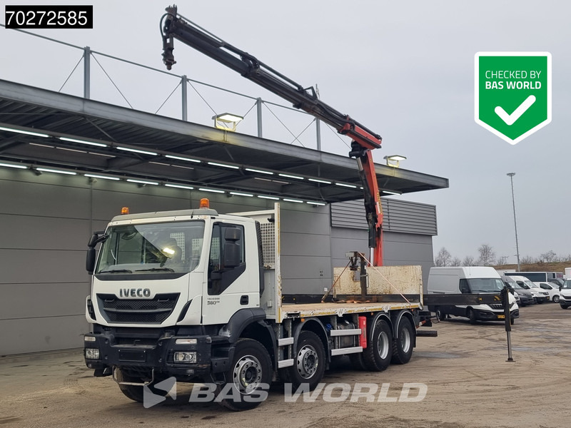Iveco Trakker 360 8X4 Palfinger PK20001 Kran Retarder Big-Axle Steelsuspension Euro 6 - Xe tải thùng lửng/ Phẳng, Xe cẩu tự hành: hình 1 Iveco Trakker 360 8X4 Palfinger PK20001 Kran Retarder Big-Axle Steelsuspension Euro 6 - Xe tải thùng lửng/ Phẳng, Xe cẩu tự hành: hình 1