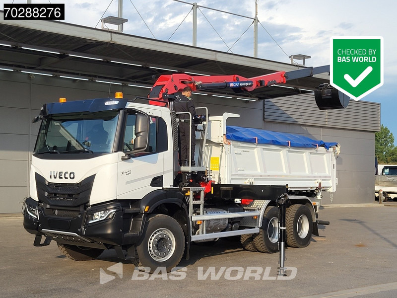 Iveco X-Way 480 6X4 NEW! HMF 2243Z-RCS Z-Crane kran 12m3 KH-Kipper Retarder Big-Axle - Xe ben, Xe cẩu tự hành: hình 1 Iveco X-Way 480 6X4 NEW! HMF 2243Z-RCS Z-Crane kran 12m3 KH-Kipper Retarder Big-Axle - Xe ben, Xe cẩu tự hành: hình 1