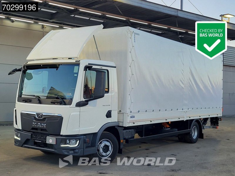 MAN TGL 12.250 4X2 LIKE NEW! 12tonner Curtainsider 1500kg Ladebordwand Euro 6 - Xe tải thùng mui bạt: hình 1 MAN TGL 12.250 4X2 LIKE NEW! 12tonner Curtainsider 1500kg Ladebordwand Euro 6 - Xe tải thùng mui bạt: hình 1