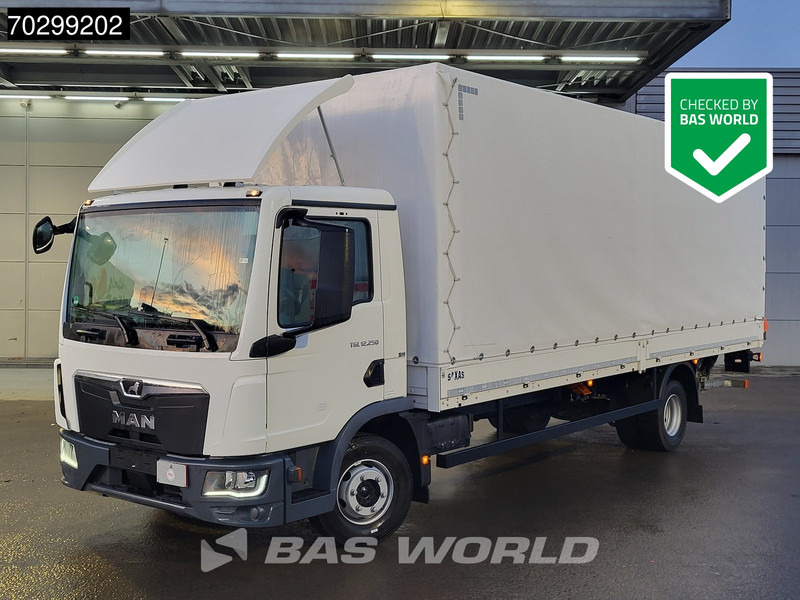 MAN TGL 12.250 4X2 Low Mileage! 12 Tons Automatic 1500kg Ladebordwand Euro 6 - Xe tải thùng mui bạt: hình 1 MAN TGL 12.250 4X2 Low Mileage! 12 Tons Automatic 1500kg Ladebordwand Euro 6 - Xe tải thùng mui bạt: hình 1