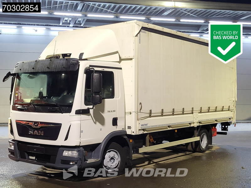 MAN TGL 8.190 TGL 4X2 8tonner Curtainsider Ladebordwand Manual Euro 6 - Xe tải thùng mui bạt: hình 1 MAN TGL 8.190 TGL 4X2 8tonner Curtainsider Ladebordwand Manual Euro 6 - Xe tải thùng mui bạt: hình 1