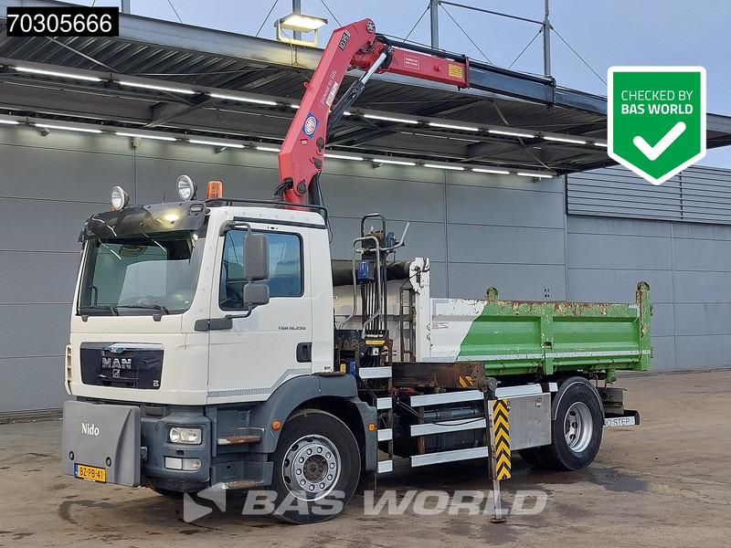 MAN TGM 18.290 4X2 HMF1035-K2 Crane Kran 6m3 3-side tipper Automatic Euro 5 - Xe ben, Xe cẩu tự hành: hình 1 MAN TGM 18.290 4X2 HMF1035-K2 Crane Kran 6m3 3-side tipper Automatic Euro 5 - Xe ben, Xe cẩu tự hành: hình 1
