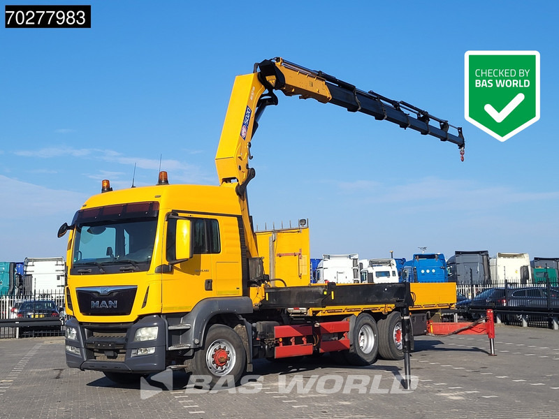 MAN TGS 26.480 6X4 HMF 5020-K6 Crane Kran Hydrodrive Lift+Lenkachse Euro 6 - Xe tải thùng lửng/ Phẳng, Xe cẩu tự hành: hình 1 MAN TGS 26.480 6X4 HMF 5020-K6 Crane Kran Hydrodrive Lift+Lenkachse Euro 6 - Xe tải thùng lửng/ Phẳng, Xe cẩu tự hành: hình 1