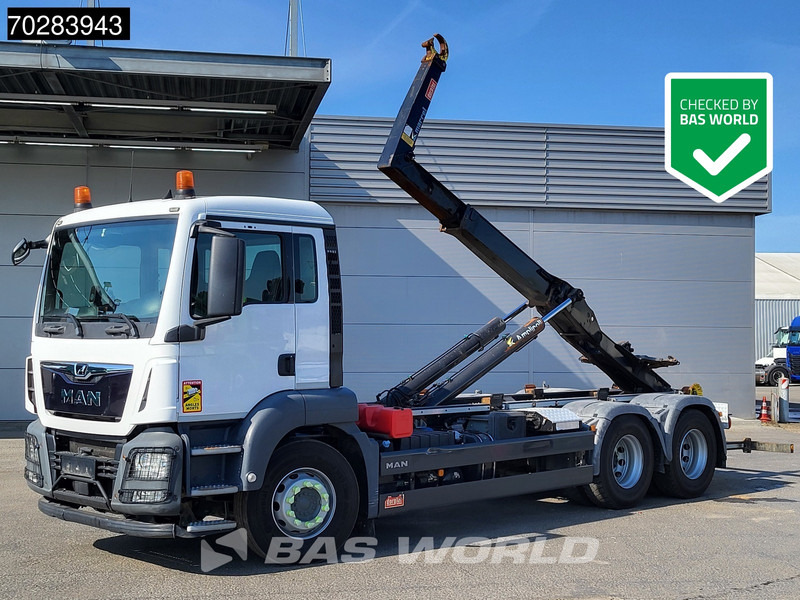 MAN TGS 28.460 6X2 20 Tonnes Marrel containersystem Automatic Liftachse Euro 6 - Xe tải nâng móc: hình 1 MAN TGS 28.460 6X2 20 Tonnes Marrel containersystem Automatic Liftachse Euro 6 - Xe tải nâng móc: hình 1