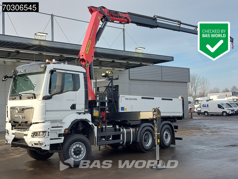 MAN TGS 28.520 6X4 NEW Palfinger PK24001 SLD 5 Kran 2-way tipper Retarder Lift+Steering Axle - Xe ben, Xe cẩu tự hành: hình 1 MAN TGS 28.520 6X4 NEW Palfinger PK24001 SLD 5 Kran 2-way tipper Retarder Lift+Steering Axle - Xe ben, Xe cẩu tự hành: hình 1
