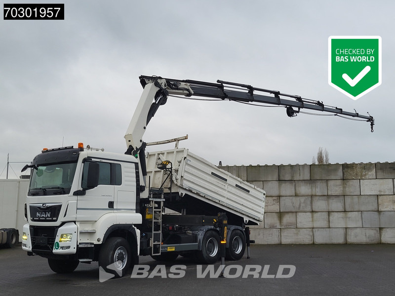 MAN TGS 33.420 6X6 Palfinger PK33002 EH Crane 12m3 tipper Manual Retarder Big-Axle Euro 6 - Xe ben, Xe cẩu tự hành: hình 1 MAN TGS 33.420 6X6 Palfinger PK33002 EH Crane 12m3 tipper Manual Retarder Big-Axle Euro 6 - Xe ben, Xe cẩu tự hành: hình 1