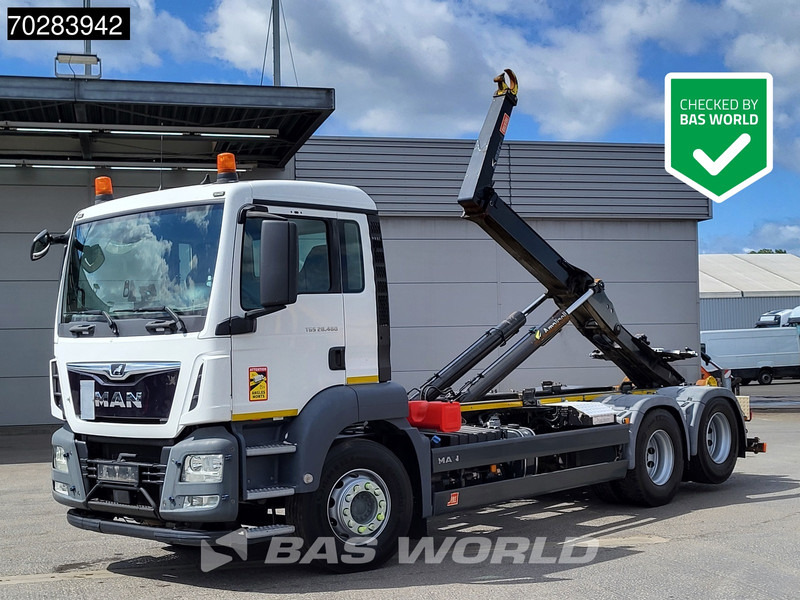 MAN TGX 28.460 6X2 20tons Marrel hooklift Lift axle Automatic Euro 6 - Xe tải nâng móc: hình 1 MAN TGX 28.460 6X2 20tons Marrel hooklift Lift axle Automatic Euro 6 - Xe tải nâng móc: hình 1