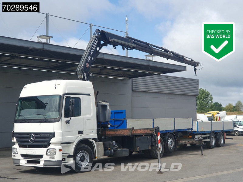 Mercedes-Benz Actros 2532 6X2 Truck + Trailer Fassi F330D3 Crane Kran 3-Pedals Euro 3 - Xe tải thùng lửng/ Phẳng, Xe cẩu tự hành: hình 1 Mercedes-Benz Actros 2532 6X2 Truck + Trailer Fassi F330D3 Crane Kran 3-Pedals Euro 3 - Xe tải thùng lửng/ Phẳng, Xe cẩu tự hành: hình 1