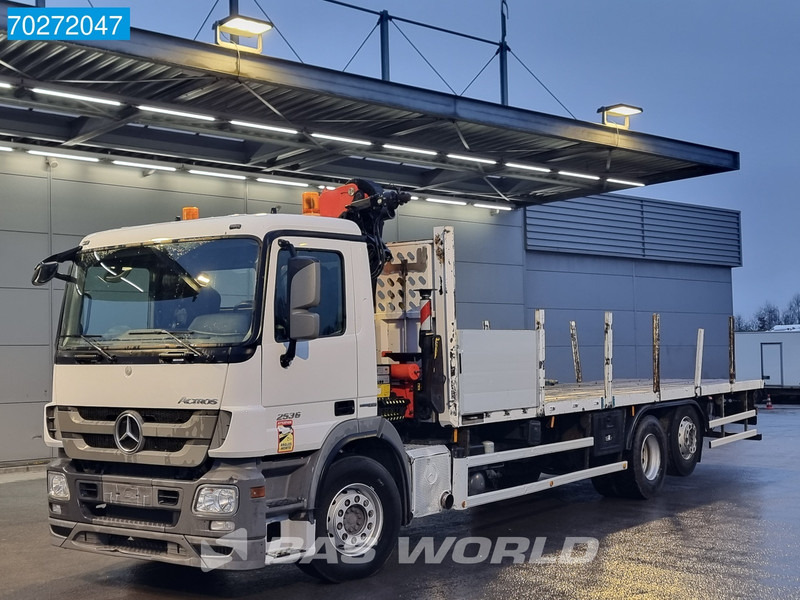 Mercedes-Benz Actros 2536 6X2 Palfinger PK14002-EH A Remote Lift+Lenkachse EEV - Xe tải thùng lửng/ Phẳng, Xe cẩu tự hành: hình 2 Mercedes-Benz Actros 2536 6X2 Palfinger PK14002-EH A Remote Lift+Lenkachse EEV - Xe tải thùng lửng/ Phẳng, Xe cẩu tự hành: hình 2