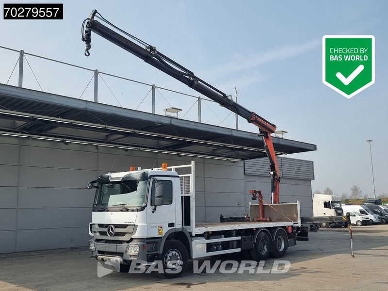 Mercedes-Benz Actros 2641 6X4 Palfinger PK18002-EH Remote Full Steel Euro 5 - Xe tải thùng lửng/ Phẳng, Xe cẩu tự hành: hình 1 Mercedes-Benz Actros 2641 6X4 Palfinger PK18002-EH Remote Full Steel Euro 5 - Xe tải thùng lửng/ Phẳng, Xe cẩu tự hành: hình 1