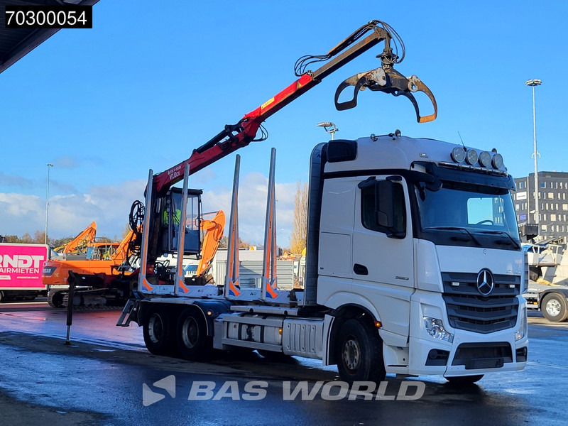 Mercedes-Benz Actros 2663 Actros 6X4 Timber truck FTG V10CX.81 wood crane Big-Axle Automatic Euro 6 - Xe chở gỗ, Xe cẩu tự hành: hình 3 Mercedes-Benz Actros 2663 Actros 6X4 Timber truck FTG V10CX.81 wood crane Big-Axle Automatic Euro 6 - Xe chở gỗ, Xe cẩu tự hành: hình 3