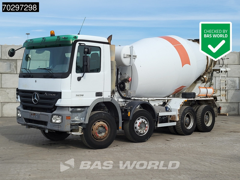Mercedes-Benz Actros 3236 8X4 9m3 Liebherr 3-Pedals Steelsuspension Big-Axle Euro 3 - Xe trộn bê tông: hình 1 Mercedes-Benz Actros 3236 8X4 9m3 Liebherr 3-Pedals Steelsuspension Big-Axle Euro 3 - Xe trộn bê tông: hình 1