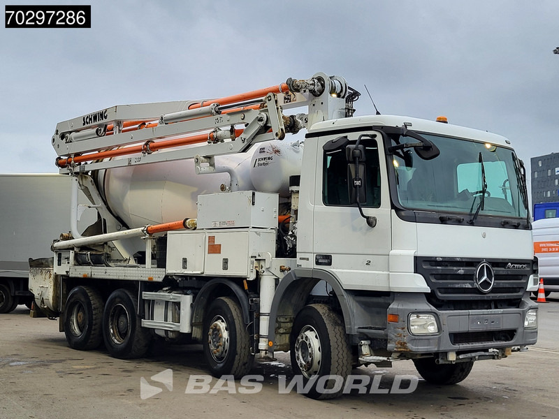 Mercedes-Benz Actros 3241 8X4 21meter Pump + 7m3 Stetter Mixer Steelsuspension Big-Axle Manual Euro 5 - Xe bơm bê tông: hình 3 Mercedes-Benz Actros 3241 8X4 21meter Pump + 7m3 Stetter Mixer Steelsuspension Big-Axle Manual Euro 5 - Xe bơm bê tông: hình 3