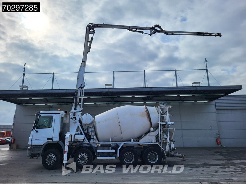 Mercedes-Benz Actros 3241 8X4 7m3 Putzmeister Mixer Big-Axle Steelsuspension Automatic Pompe+Mixer Euro 3 - Xe bơm bê tông: hình 2 Mercedes-Benz Actros 3241 8X4 7m3 Putzmeister Mixer Big-Axle Steelsuspension Automatic Pompe+Mixer Euro 3 - Xe bơm bê tông: hình 2