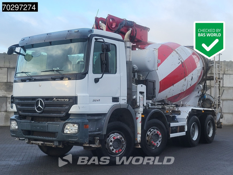 Mercedes-Benz Actros 3241 8X4 Putzmeister M24-3 Pump + 9m3 LIEBHERR Mixer Steelsuspension 3-Pedals Euro 4 - Xe bơm bê tông: hình 1 Mercedes-Benz Actros 3241 8X4 Putzmeister M24-3 Pump + 9m3 LIEBHERR Mixer Steelsuspension 3-Pedals Euro 4 - Xe bơm bê tông: hình 1