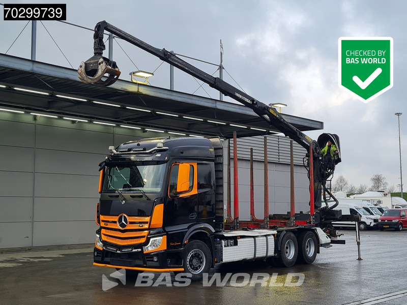Mercedes-Benz Actros 3353 6X4 Palfinger Epsilon M12Z woodcrane Holztransport Retarder Euro 6 - Xe chở gỗ, Xe cẩu tự hành: hình 1 Mercedes-Benz Actros 3353 6X4 Palfinger Epsilon M12Z woodcrane Holztransport Retarder Euro 6 - Xe chở gỗ, Xe cẩu tự hành: hình 1