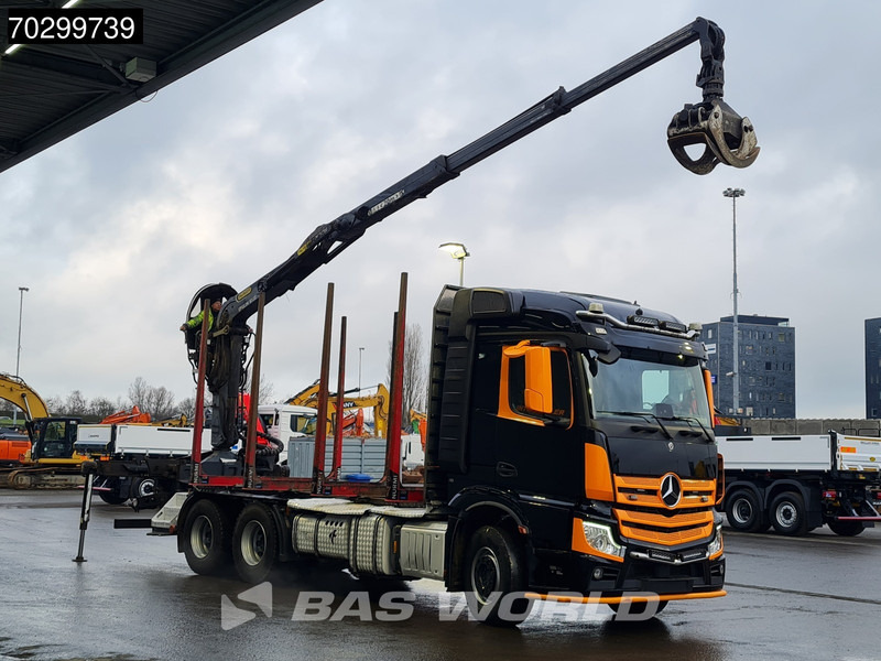 Mercedes-Benz Actros 3353 6X4 Palfinger Epsilon M12Z woodcrane Holztransport Retarder Euro 6 - Xe chở gỗ, Xe cẩu tự hành: hình 3 Mercedes-Benz Actros 3353 6X4 Palfinger Epsilon M12Z woodcrane Holztransport Retarder Euro 6 - Xe chở gỗ, Xe cẩu tự hành: hình 3