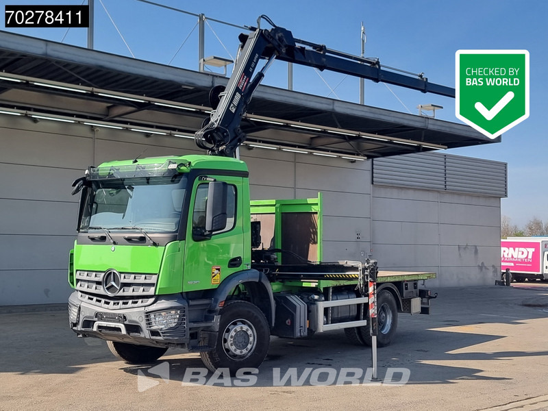 Mercedes-Benz Arocs 1830 4X2 Hiab 122 ES-3 HIPRO Kran Crane Big-Axle Euro 6 - Xe tải thùng lửng/ Phẳng, Xe cẩu tự hành: hình 1 Mercedes-Benz Arocs 1830 4X2 Hiab 122 ES-3 HIPRO Kran Crane Big-Axle Euro 6 - Xe tải thùng lửng/ Phẳng, Xe cẩu tự hành: hình 1