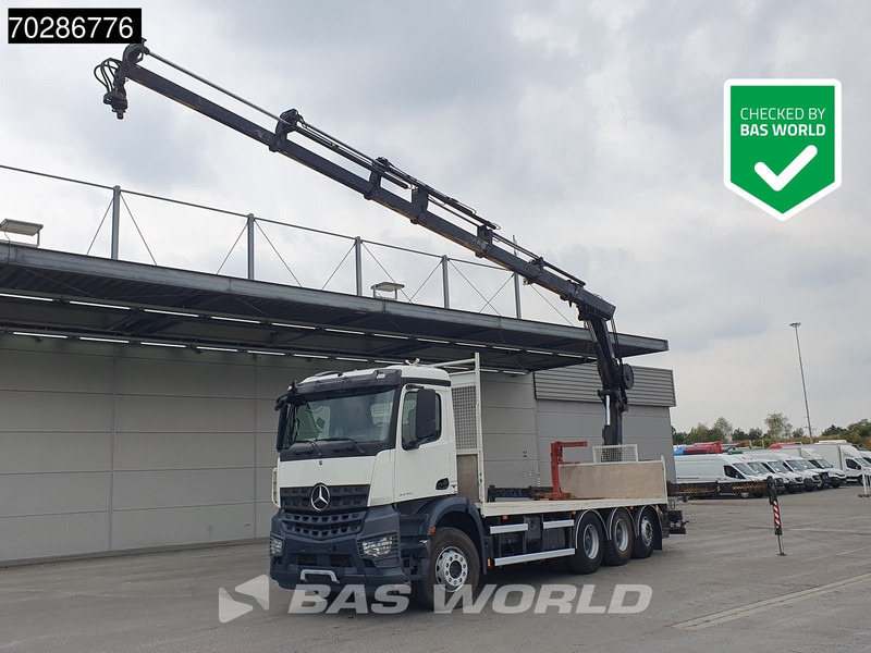 Mercedes-Benz Arocs 3240 8X4 HIAB 211E-6 HIPRO Big-Axle Lift+Steering Navi Euro 6 - Xe tải thùng lửng/ Phẳng, Xe cẩu tự hành: hình 1 Mercedes-Benz Arocs 3240 8X4 HIAB 211E-6 HIPRO Big-Axle Lift+Steering Navi Euro 6 - Xe tải thùng lửng/ Phẳng, Xe cẩu tự hành: hình 1