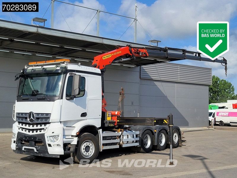 Mercedes-Benz Arocs 3245 Actros 8X4 Palfinger PK22002 EH Crane 17tons hooklift Big-Axle Lift+Lenkachse Navi Euro 6 - Xe tải nâng móc, Xe cẩu tự hành: hình 1 Mercedes-Benz Arocs 3245 Actros 8X4 Palfinger PK22002 EH Crane 17tons hooklift Big-Axle Lift+Lenkachse Navi Euro 6 - Xe tải nâng móc, Xe cẩu tự hành: hình 1