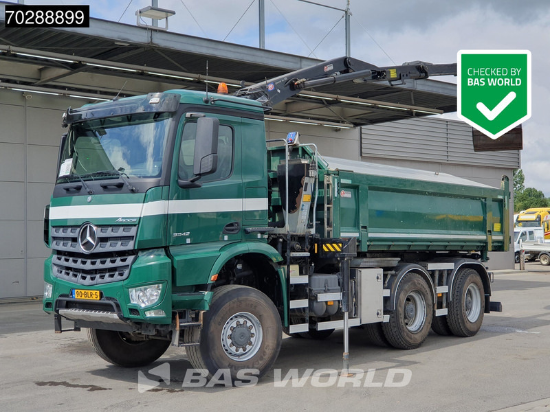 Mercedes-Benz Arocs 3342 Arocs 6X6 NL-Truck HMF 1643 Z-Crane Kran Steering Axle Big-Axle Euro 6 - Xe ben, Xe cẩu tự hành: hình 1 Mercedes-Benz Arocs 3342 Arocs 6X6 NL-Truck HMF 1643 Z-Crane Kran Steering Axle Big-Axle Euro 6 - Xe ben, Xe cẩu tự hành: hình 1